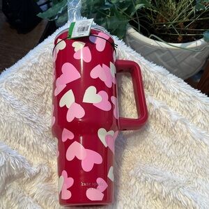 NWT • KATE SPADE HEARTS TUMBLER